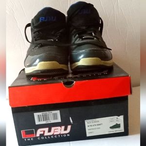 FUBU Gray Patent Leather Color Blocked Sneakers- Size: 7 1/2- Vintage w/ box